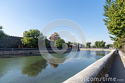 ä¸­å›½æ•…å®«åšç‰©é™¢è§’æ¥¼ Corner tower of the National Palace Museum Stock Photo